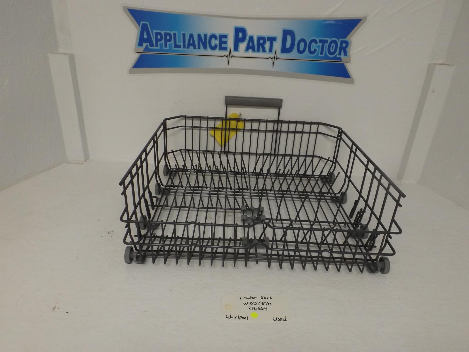 Whirlpool Dishwasher W10315890 1876554 Lower Rack Used Whirlpool Dishwasher W10315890 1876554 Lower Rack Used